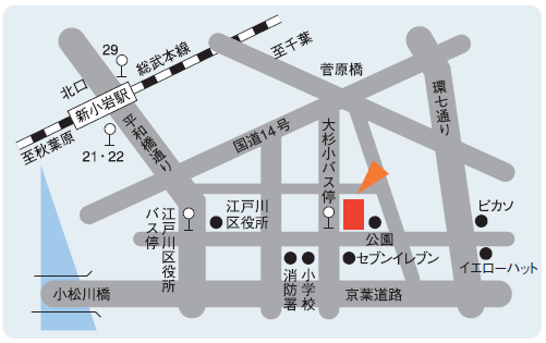 江戸川校地図